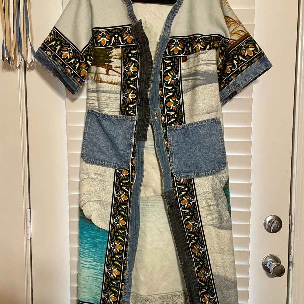 Upcycled Duster Coat/Cardigan